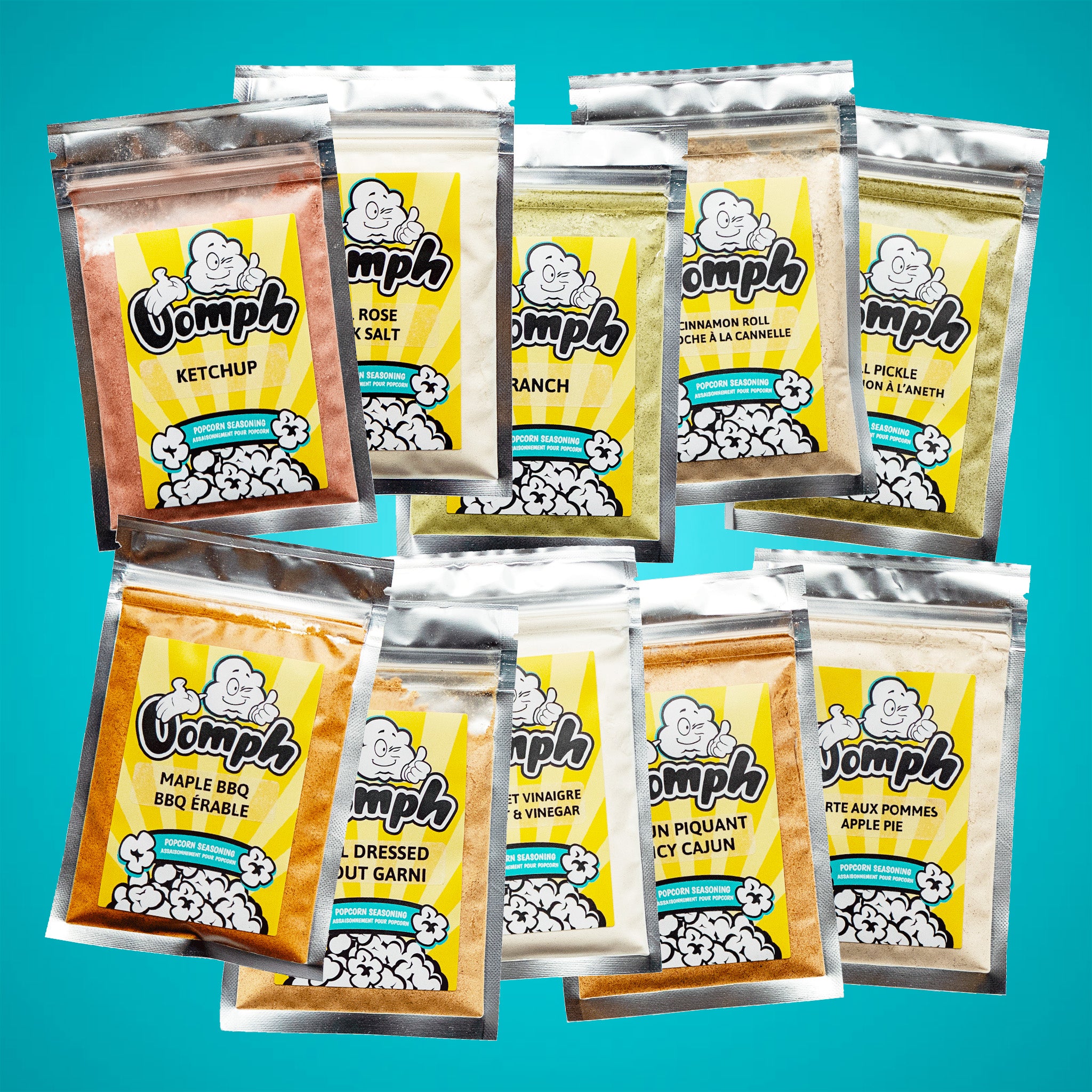 20 OOMPH POPCORN SEASONING SAMPLES