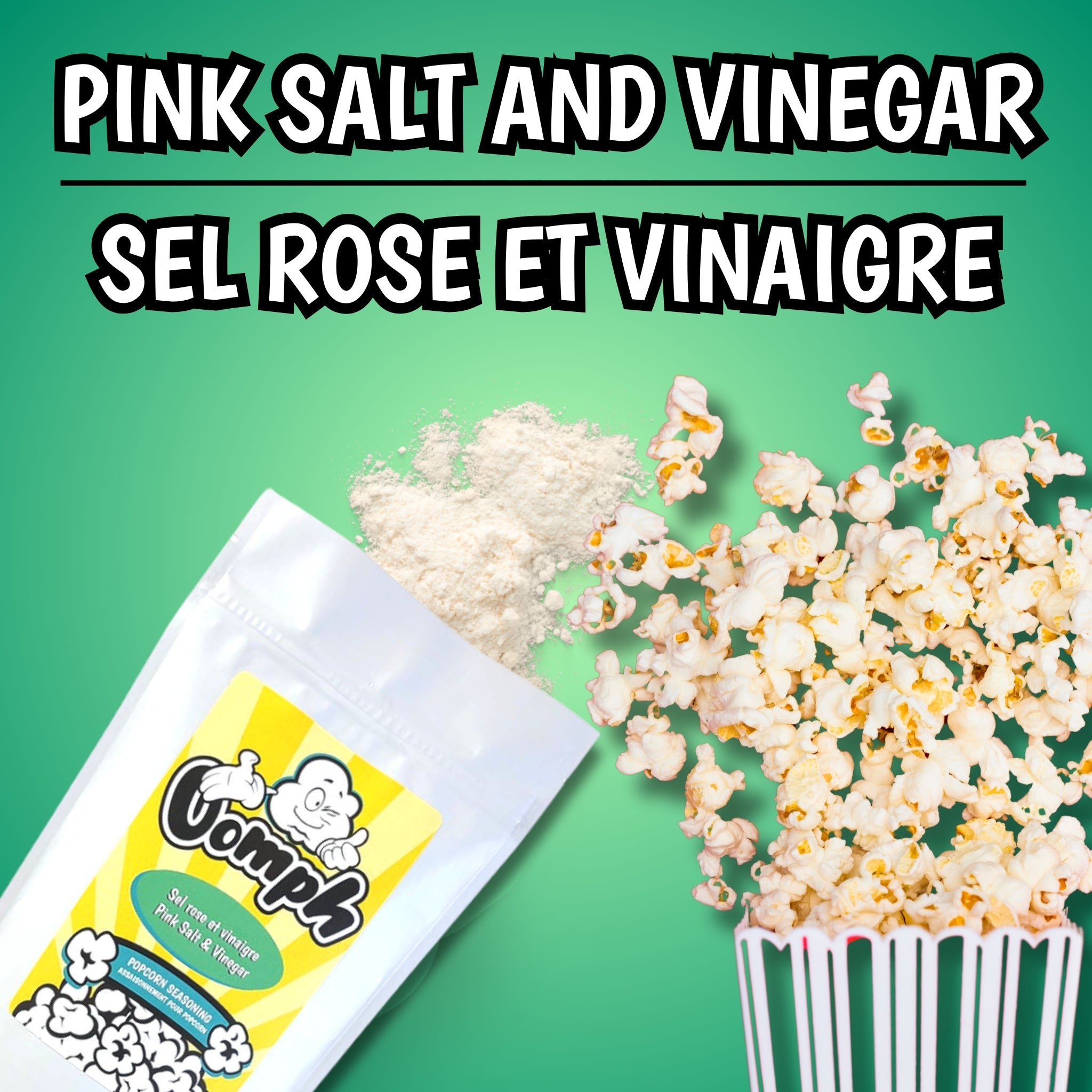 SEL ROSE et VINAIGRE - Assaisonnement pour popcorn