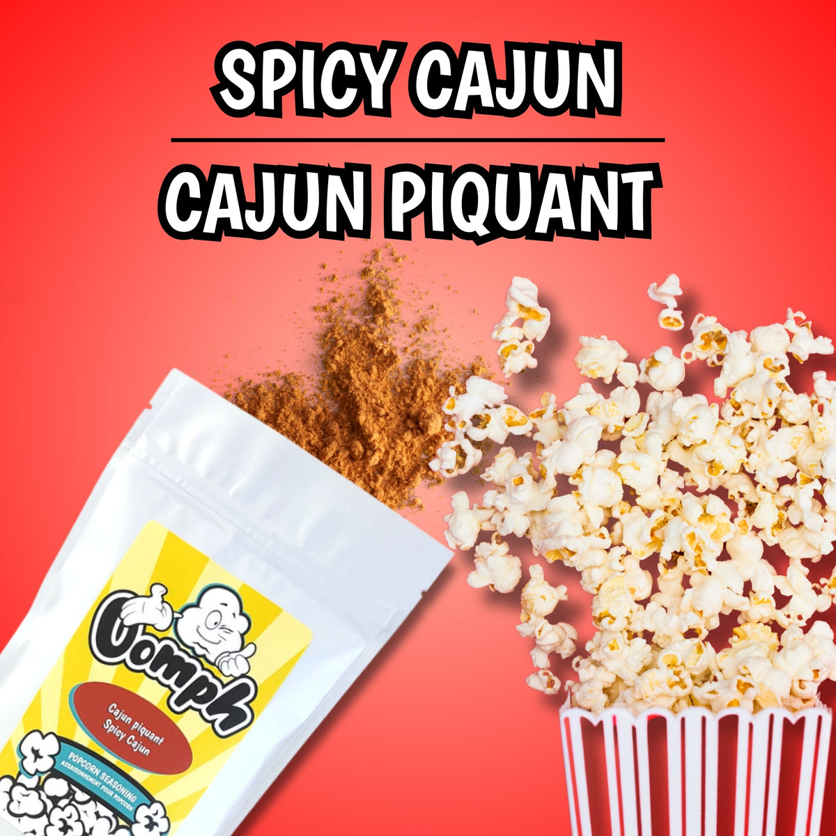 CAJUN PIQUANT - Assaisonnement pour popcorn